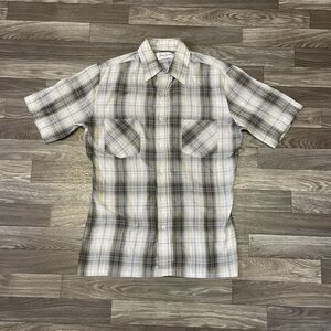 Vintage Jordan Christopher Short Sleeve Permanent Press Button Down Shirt Medium